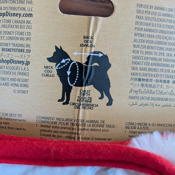 DisneyParks Disney Tails Christmas Mickey's Lodge Holiday Harness Large NWT - Picture 4 of 5